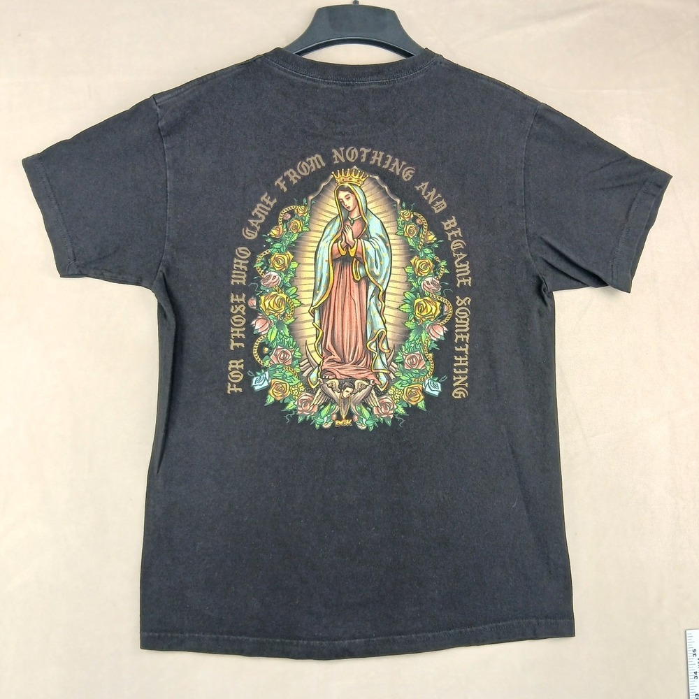 DGK Medium Mens T Shirt Guadalupe Virgin Mary 19x26 **Fits A‎ Small **
